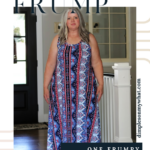 How to update a one frumpy dress into seven stylish outfits. #plussizeover50 #fashion #over50style #plussizeover50style